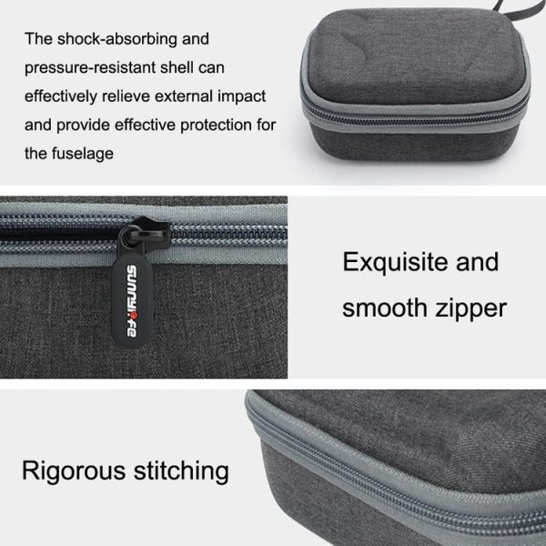 DJI MIC Sunnylife B557 Wireless Microphone Portable Protective Box Storage Bag (Dark Gray) - Image 4