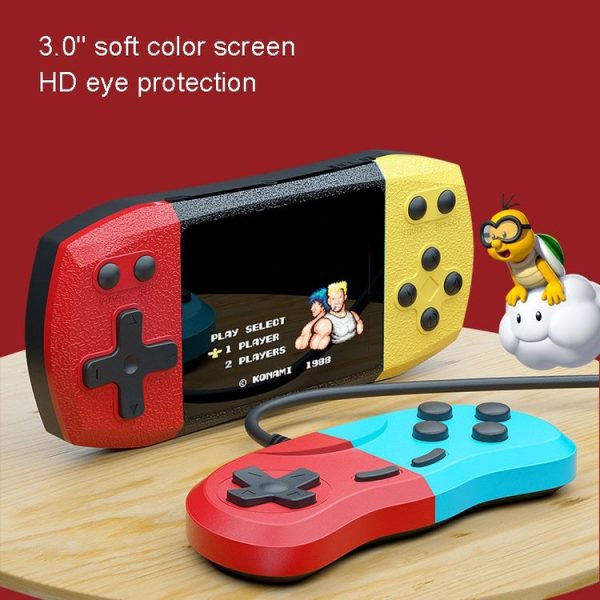 F1 3 Inch Horizontal Screen 620 In 1 Large Screen Pocket Console, Style: Double Player Black - Image 5