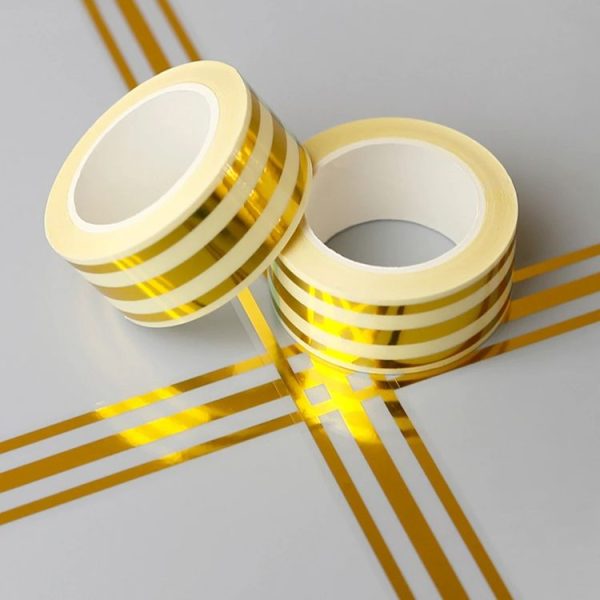 2.5cm x 5m Golden Tile Gap Tape Waterproof PVC Self Adhesive Sticker (Silver) - Image 2