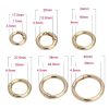 20pcs Zinc Alloy Spring Ring Metal Open Bag Webbing Keychain, Specification: 5 Points Silver - Image 3