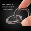 20pcs Zinc Alloy Spring Ring Metal Open Bag Webbing Keychain, Specification: 5 Points Silver - Image 4