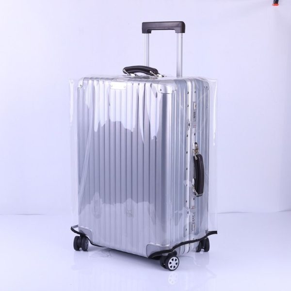 26 Inch Rimless Transparent Waterproof PVC Trolley Suitcase Cover Dustproof Protective Cover - Image 2