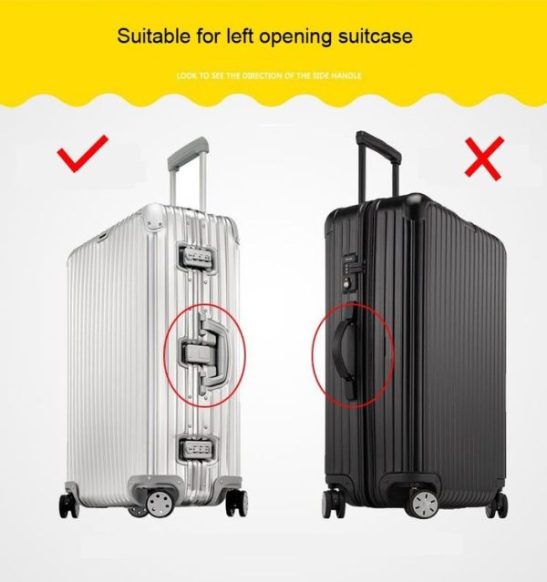 26 Inch Rimless Transparent Waterproof PVC Trolley Suitcase Cover Dustproof Protective Cover - Image 5