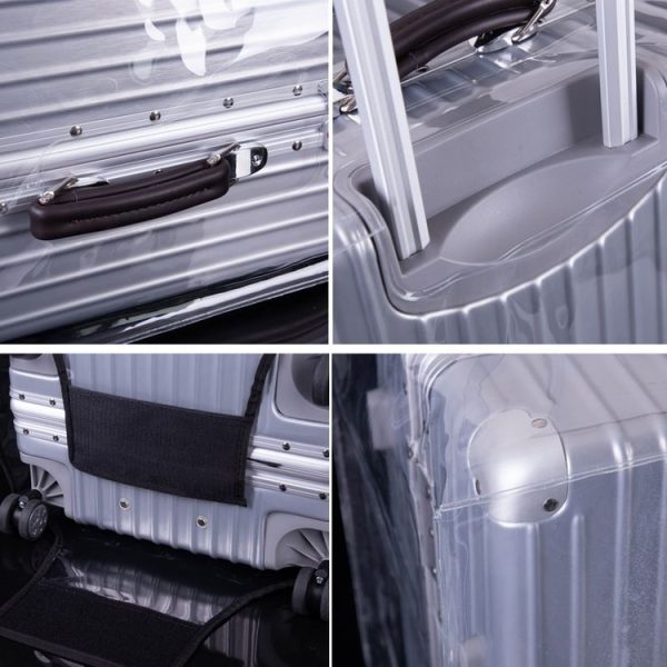 26 Inch Rimless Transparent Waterproof PVC Trolley Suitcase Cover Dustproof Protective Cover - Image 6
