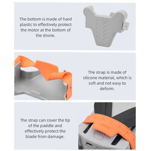 DJI Mini 3 / Mini 3 Pro BRDRC Propeller Stabilizer Holder Blade Fixer Mount Base (Gray) - Image 6