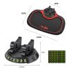 Car Center Console Mobile Phone Anti-skid Mat Temporary Parking Number Plate (With Bracket) - Image 3