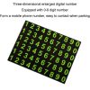 Car Center Console Mobile Phone Anti-skid Mat Temporary Parking Number Plate (With Bracket) - Image 4