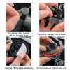 Car Center Console Mobile Phone Anti-skid Mat Temporary Parking Number Plate (With Bracket) - Image 7