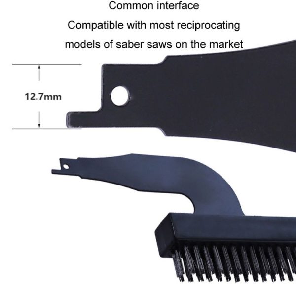 Rust Removal Grinding Tools Electric Steel Wire Nylon Brush Cleaning Set, Specification: Steel Brush Head - Image 3