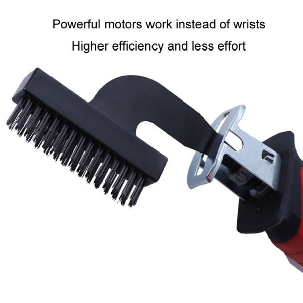 Rust Removal Grinding Tools Electric Steel Wire Nylon Brush Cleaning Set, Specification: Steel Brush Head - Image 4