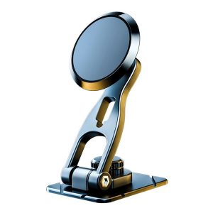 D29 Metal Car Phone Holder Floating Screen Folding Magnetic Phone Holder (Black)