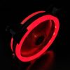 COOLMOON 12cm Dual Aperture Computer Mainframe Chassis Dual Interface Fan (Red) - Image 2