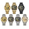 BINBOND 4010 Multifunctional Waterproof Hollowed Luminous Quartz Watch (Full Gold Gold Surface) - Image 2