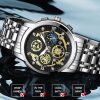 BINBOND 4010 Multifunctional Waterproof Hollowed Luminous Quartz Watch (Full Gold Gold Surface) - Image 6
