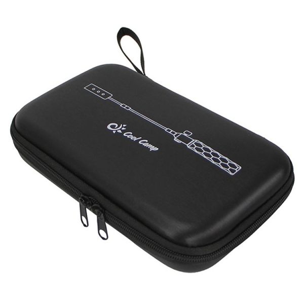 COOL CAMP CF-77773-1 Outdoor Camping Torch Storage Bag Portable BBQ Igniter EVA Crashproof Accessory Bag (Black)