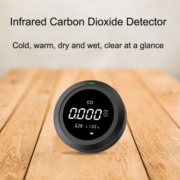 PTH-12 Infrared Carbon Dioxide Detector Portable Temperature And Humidity Air Quality Monitoring Instrument - Image 2