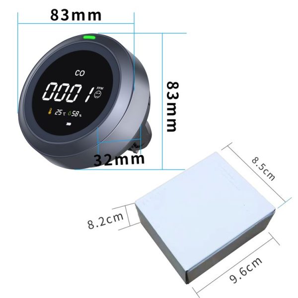 PTH-12 Infrared Carbon Dioxide Detector Portable Temperature And Humidity Air Quality Monitoring Instrument - Image 3