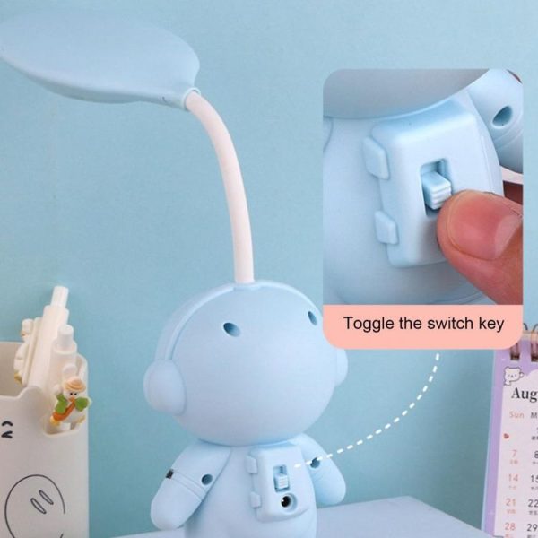 L-220903 Astronaut Eye Protection Study Lamp LED Rechargeable Reading Light (Blue) - Image 5