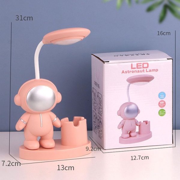 T509 Astronaut Pen Holder Desk Lamp with Pencil Sharpener Function (Blue) - Image 3