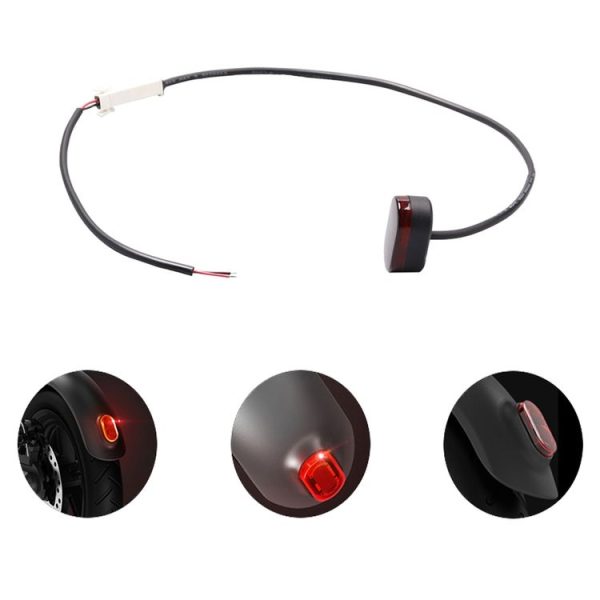 Xiaomi M365 Electric Scooter Accessories, Fender+Bracket+Taillight, Color: Black With Wrench - Image 4