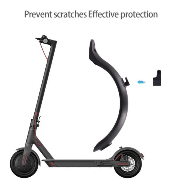 Xiaomi M365 Electric Scooter Accessories, Fender+Bracket+Taillight, Color: Black With Wrench - Image 5
