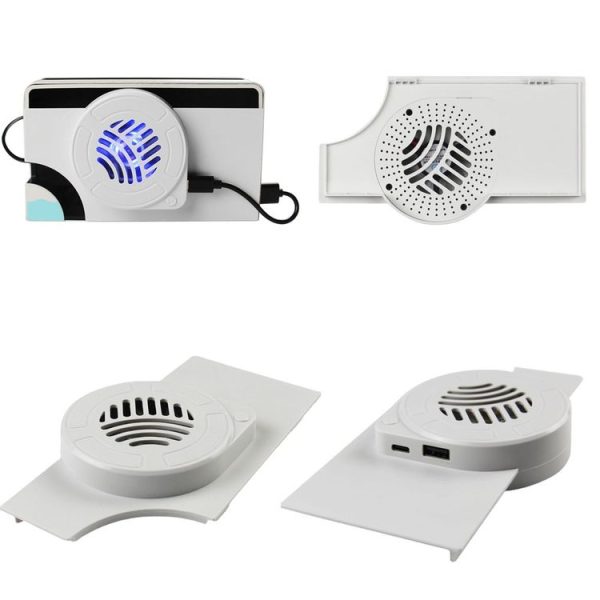 Nintendo Switch OLED SWL138 Game Console Cooling Fan Host Storage Base Cooling Bracket (White) - Image 3