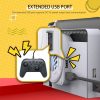 Nintendo Switch OLED SWL138 Game Console Cooling Fan Host Storage Base Cooling Bracket (White) - Image 7