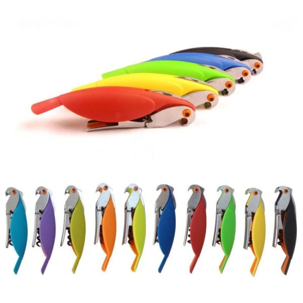 2pcs Parrot Shape Wine Bottle Opener Plastic Bottle Opener (Color Random Delivery) - Image 3