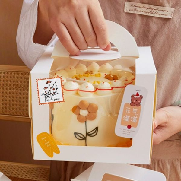 Thank You Square Self-adhesive Gift Food Packaging Seal Sticker Card Label, Size: 38x38mm (K-212-R1) - Image 4