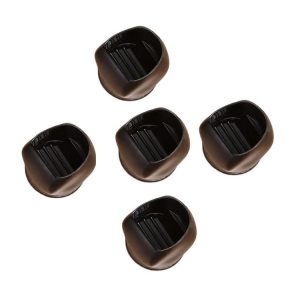 5pcs / set Wheel Chair Foot Cover Computer Chair Roller Fixer (Black)