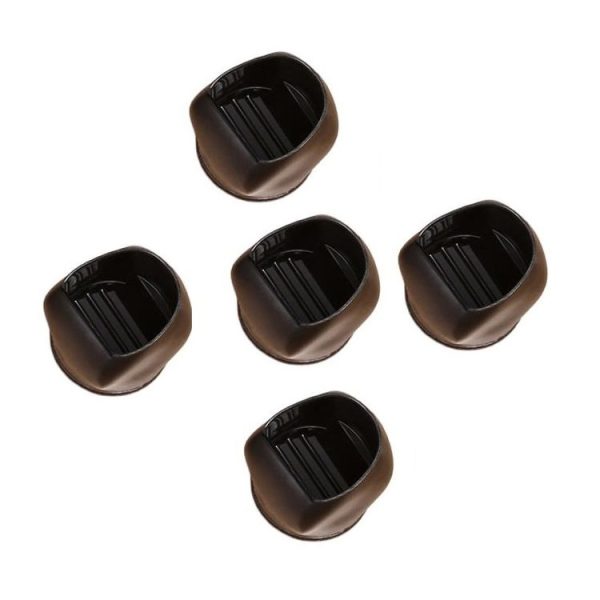5pcs / set Wheel Chair Foot Cover Computer Chair Roller Fixer (Black)
