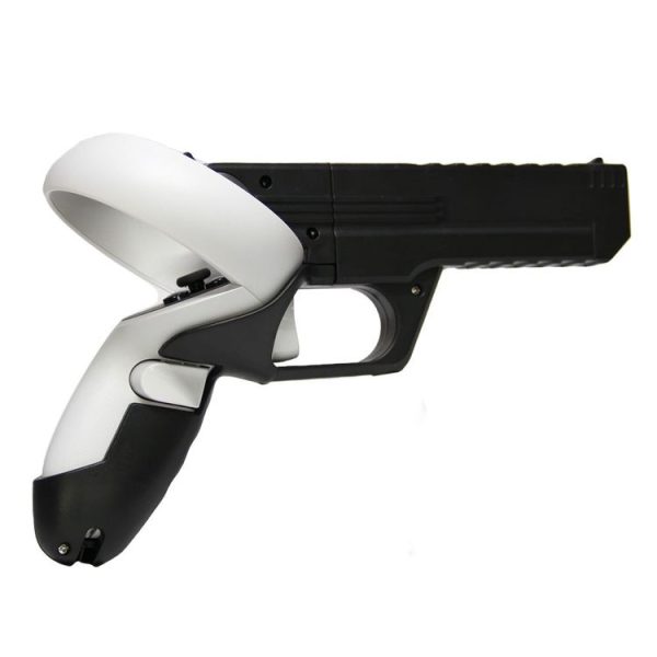 Meta Quest 2 VR Controller 1pair Sturdy Shooting Handle Holder (Black) - Image 3