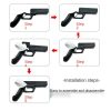 Meta Quest 2 VR Controller 1pair Sturdy Shooting Handle Holder (Black) - Image 4