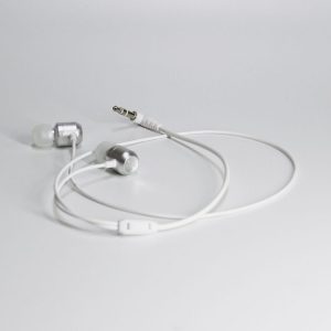 Meta Quest 2 VR Glasses Ear-in Headset 3.5 Elbow Aluminum Earphones (White)