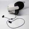 Meta Quest 2 VR Glasses Ear-in Headset 3.5 Elbow Aluminum Earphones (White) - Image 4
