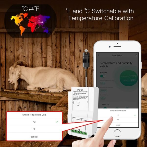 WiFi Switch Module+Temperature Probe Tuya Dual-way Temperature and Humidity Switch Timer Smart Switch - Image 15