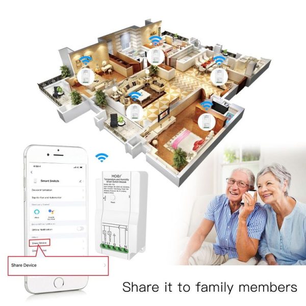 WiFi Switch Module+Temperature Probe Tuya Dual-way Temperature and Humidity Switch Timer Smart Switch - Image 8
