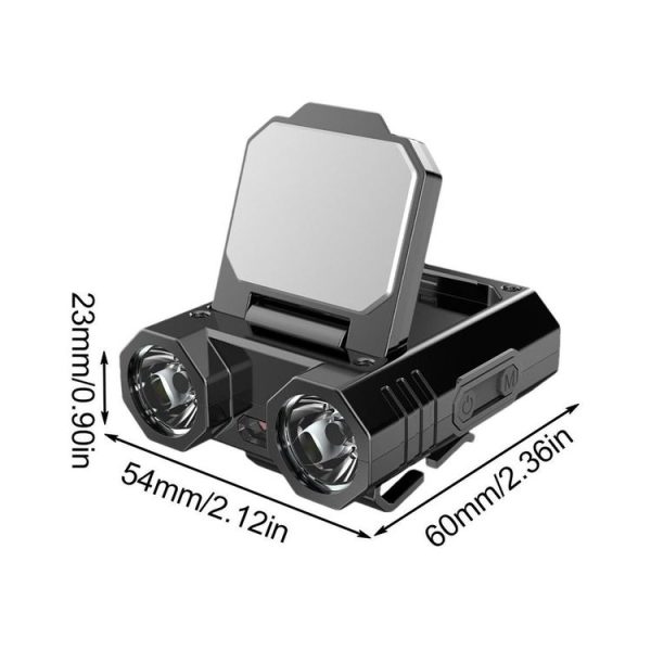 HW-888 XPE+2835 LED Multi-light Source Induction Headlamp Clip on Hat Light (Black) - Image 2