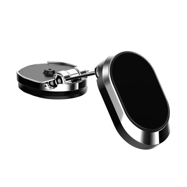 U18 Mini Car Foldable Rotating Magnetic Mobile Phone Navigation Holder (Silver)