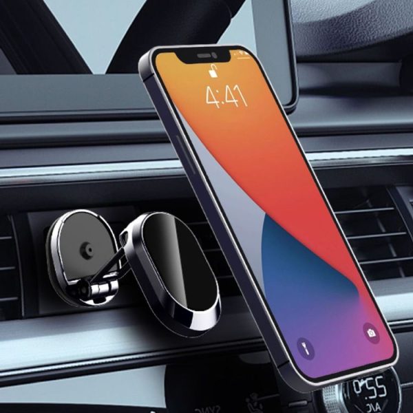 U18 Mini Car Foldable Rotating Magnetic Mobile Phone Navigation Holder (Silver) - Image 6