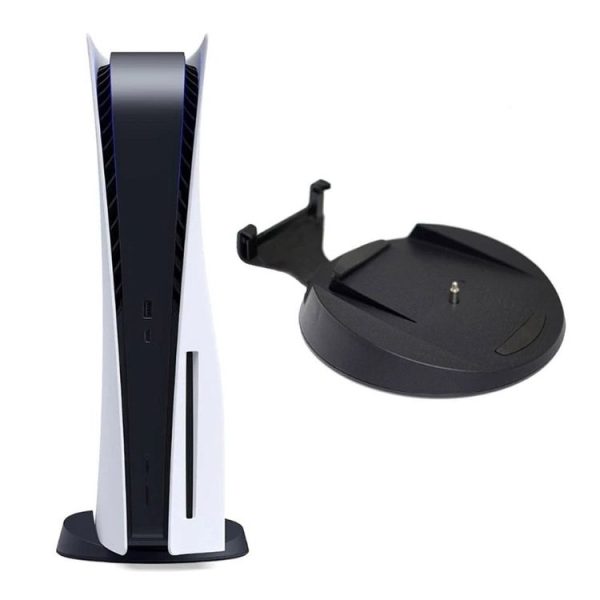 PS5 Host Vertical Stand Holder Game Console Dock Mount Bracket Base with Fixing Screw