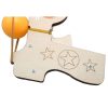 Wooden DIY Table Tennis Elastic Model Children Physical Science Experiment Assembly Toy (Elastic Model) - Image 5