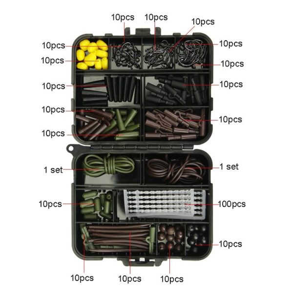 272pcs / set Fish Hook Swivel Fishing Accessories Set Fishing Gear - Image 4