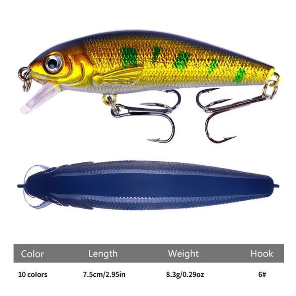 HENGJIA MI158 Floating Mino Bionic Lures, Color: 10 Colors Boxed - Image 5