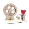 DIY Wooden Science Experiment Hand Generator Puzzle Toy (Hand Generator)