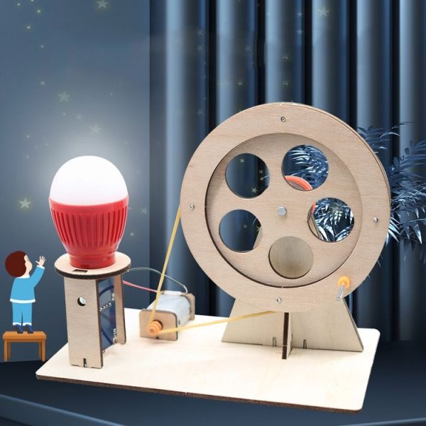 DIY Wooden Science Experiment Hand Generator Puzzle Toy (Hand Generator) - Image 2