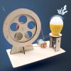 DIY Wooden Science Experiment Hand Generator Puzzle Toy (Hand Generator) - Image 3