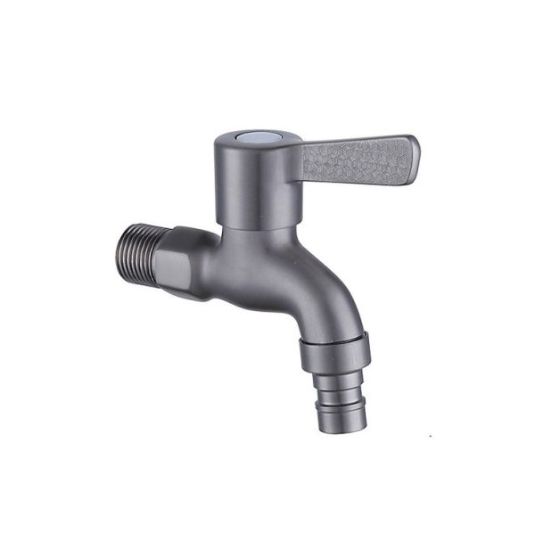 Bathroom Toilet Stainless Steel Bib Tap Wall Mounted Washing Machine Water Tap, Spec: Short Type