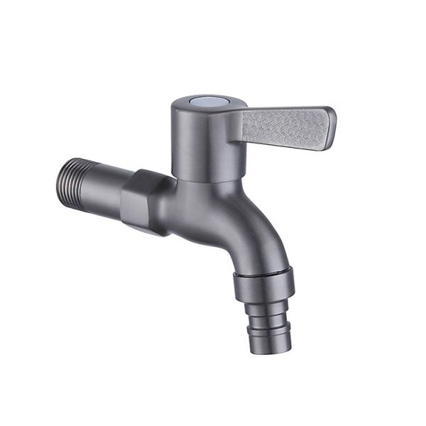 Bathroom Toilet Stainless Steel Bib Tap Wall Mounted Washing Machine Water Tap, Spec: Medium Long Type