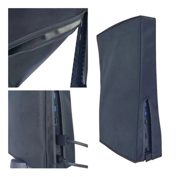 PS5-1 for Snoy PS5 Game Console Waterproof and Dustproof Protective Cover (Vertical Black) - Image 5